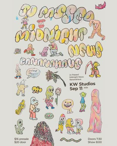 Vancouver Sept 11th I’ll be playing a show with super buds @midnightnewsband and @bananahausband at @kwstudiosvan