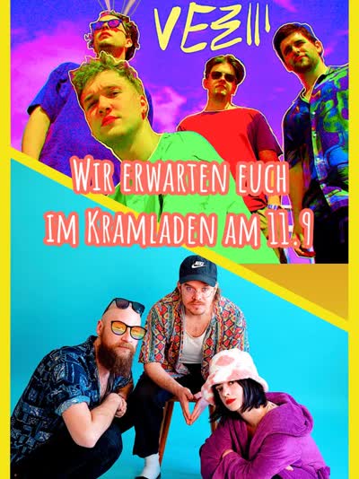 Servus! Aufgepasst! @vezz3_music & @zappzarapp_gmbh im @kramladenvienna am 11.9!