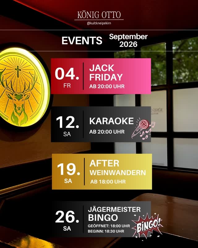 Der SEPTEMBER beim König