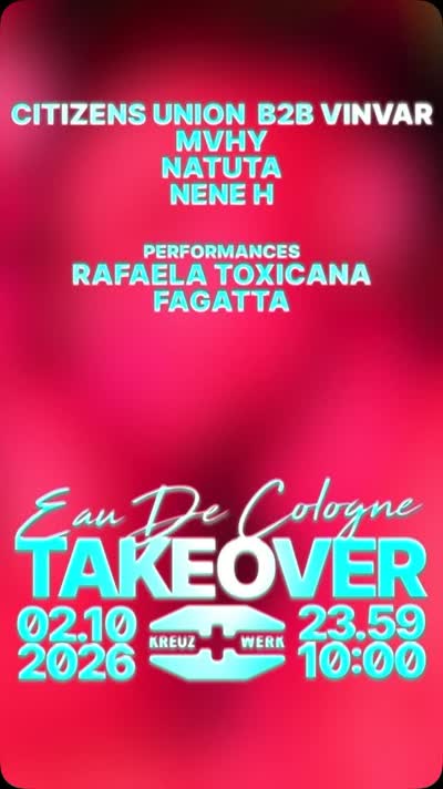 Eau De Cologne Berlin showcase at @kreuzwerk.berlin on October 2
