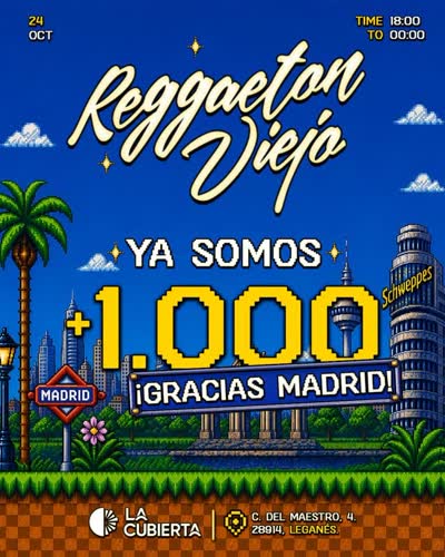 Reggaetón Viejo en La Cubierta de Leganés