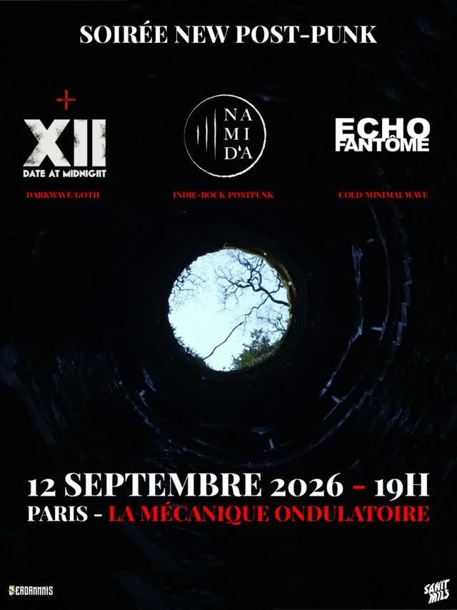 J-15 avant le concert ! Echo Fantôme rejoint l’affiche en remplacement de Lifeless Past aux côtés de Date At Midnight et NAMiD’A.