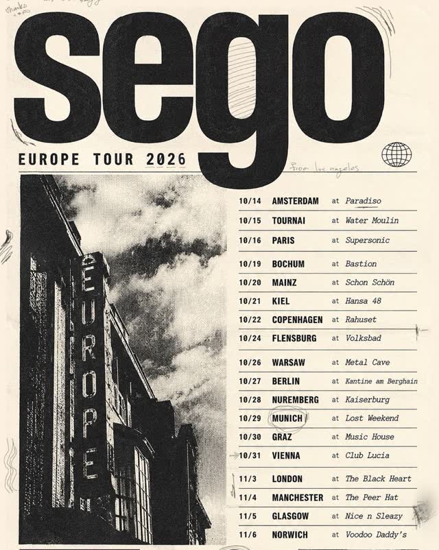 sego EUROPE TOUR 2026