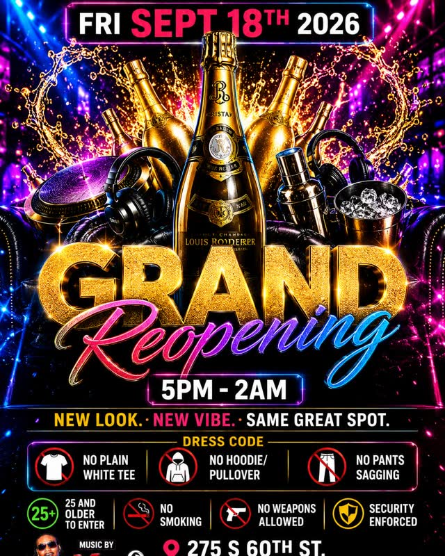 COME CELEBRATE WITH US FOR OUR GRAND REOPENING!