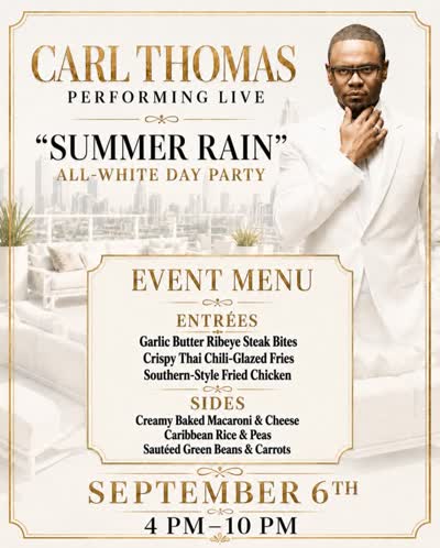Summer Rain ALL WHITE RnB DAY PARTY