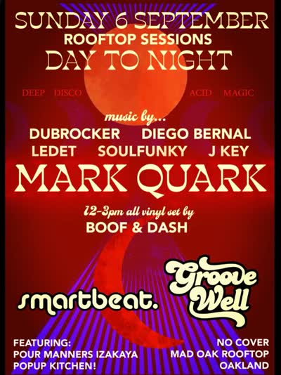 SMARTBEAT x GROOVEWELL LABOR DAY WEEKEND OPEN-AIR DANCE PARTY!