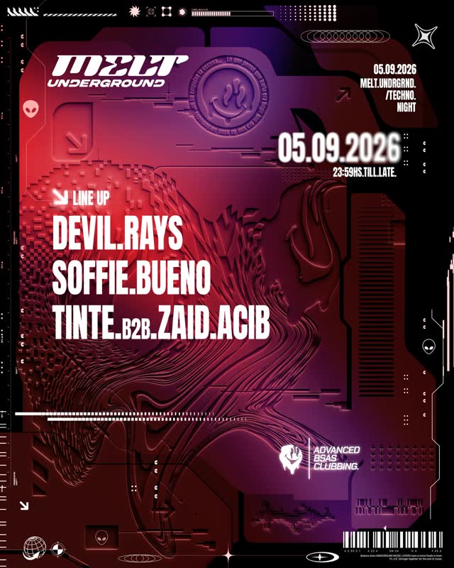 SÁBADO 05.09 | MELT TECHNO NIGHT💜