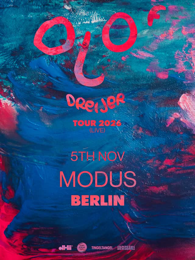 Olof Dreijer Solo Live Tour