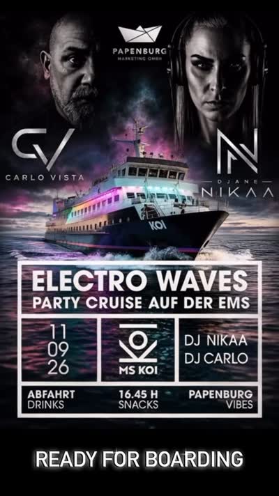 ELECTRO WAVES – PARTY CRUISE AUF DER EMS