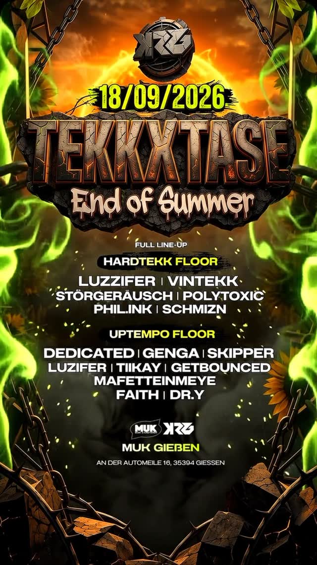 TEKKXSTASE – FULL LINEUP