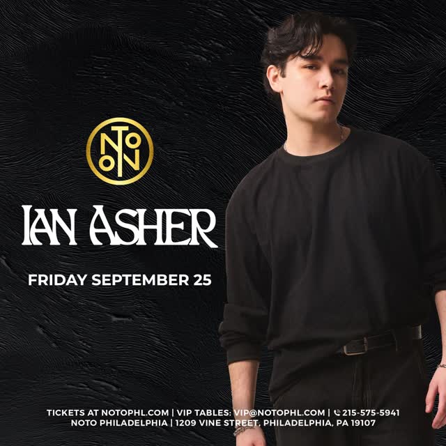 Philly, let’s party! 🎉 @ianasher is back on Friday, September 25 🔥