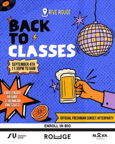 Back to Classes - Official Freshman Sunset Afterparty