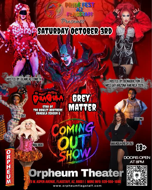 Pride Fest AZ Flagstaff: Orpheum Theater’s Coming Out Show