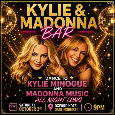 Dance to Kylie Minogue & Madonna All Night Long at MADONNA BAR