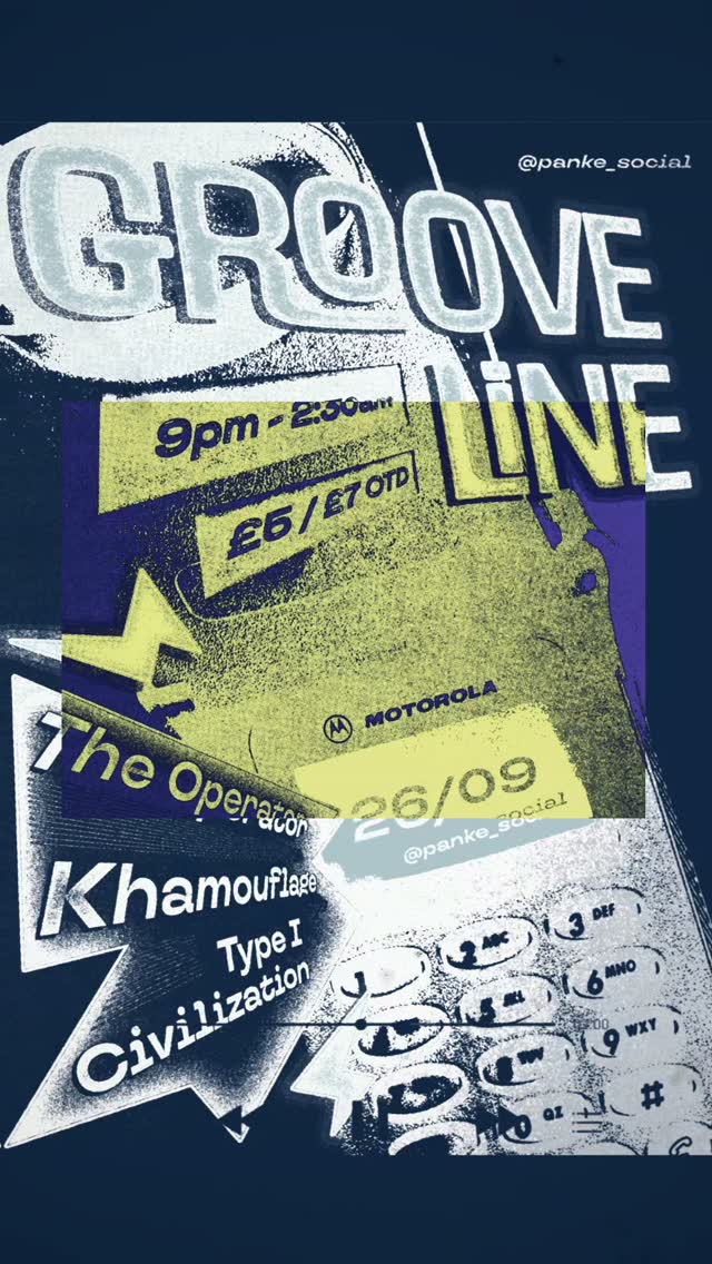 GROOVE LINE RETURNS TO PANKE SOCIAL — 26/09