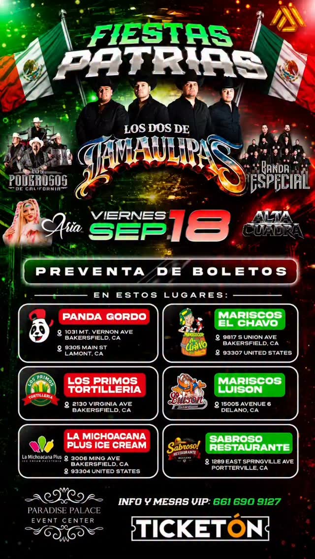 FIESTAS PATRIAS EN BAKERSFIELD!