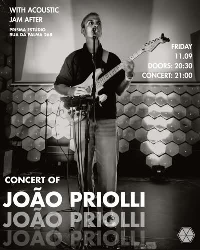 Friday, 11/09 CONCERT OF @joaopriolli_