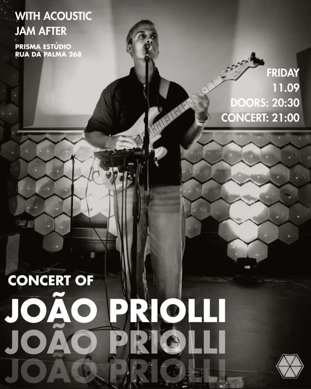 Friday, 11/09 CONCERT OF @joaopriolli_