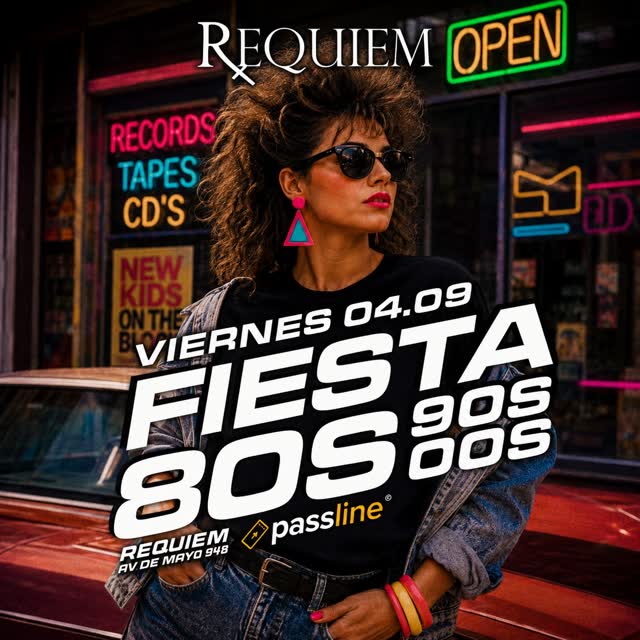 Volvemos a los 80’s, 90’s y 00’s con una noche llena de clásicos, visuales y pura nostalgia retro