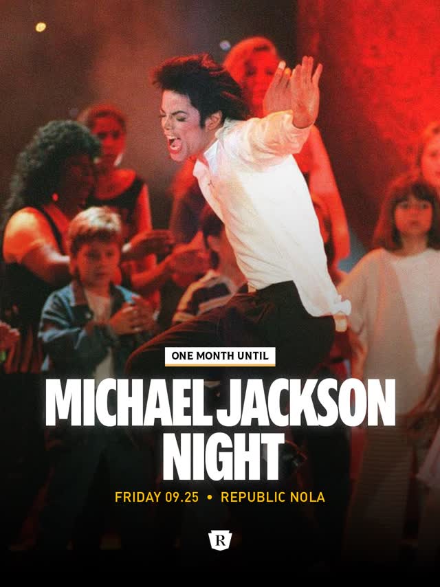 WE ARE ONE MONTH AWAY, PEOPLE! Friday 09.25 is dedicated to the King of Pop & we’re playing all the hits you know and love.