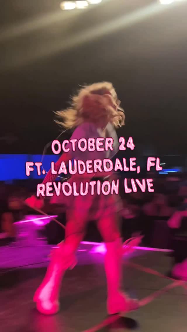 @scenequeenrocks is coming to Revolution Live, Ft. Lauderdale, FL on October 24th and tickets are running out fast! Go get yours now.
