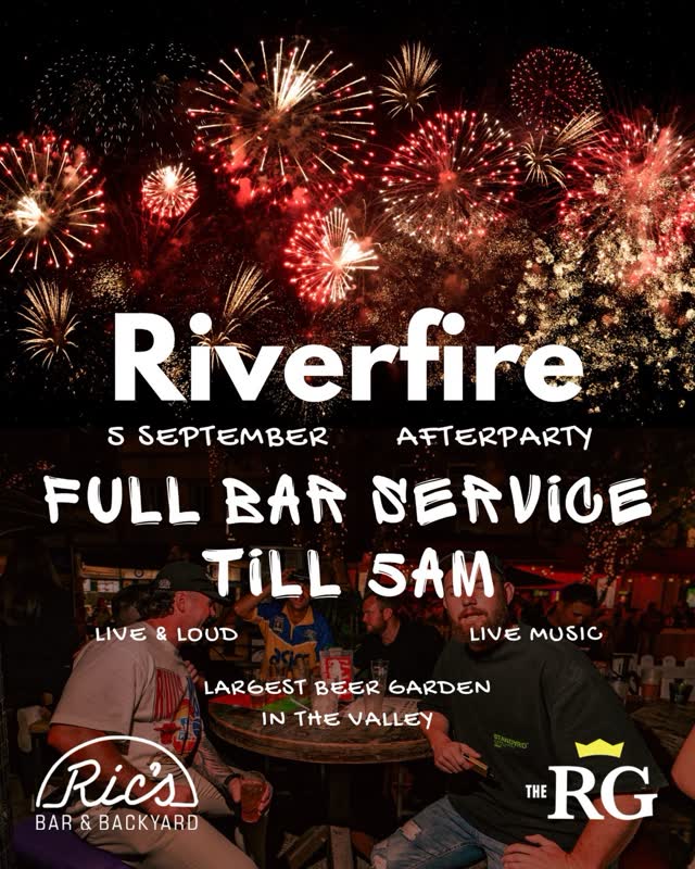 RGs x Rics = the Riverfire afterparty