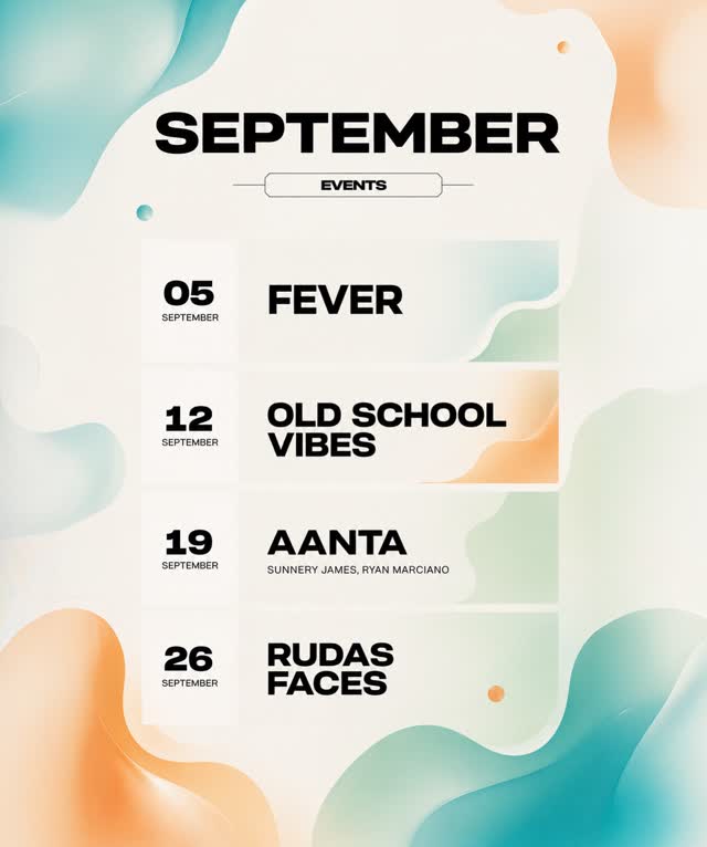 SEPTEMBER EVENTS
