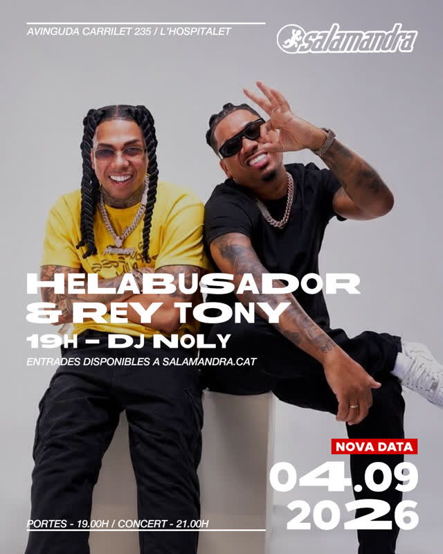 HelaBusador i Rey Tony a Salamandra - Nit de Reparto Cubano i Música Urbana