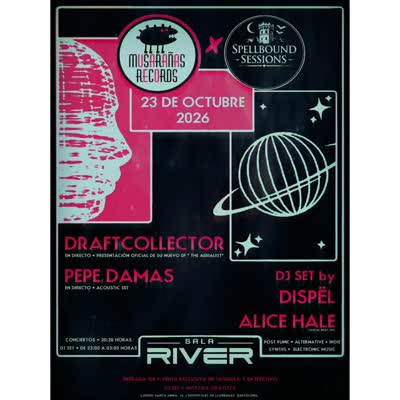 Synthpop y electrónica deluxe con DFCT Official, rock acústico de Pepedamas y DJ set post punk por Spellbound Sessions BCN