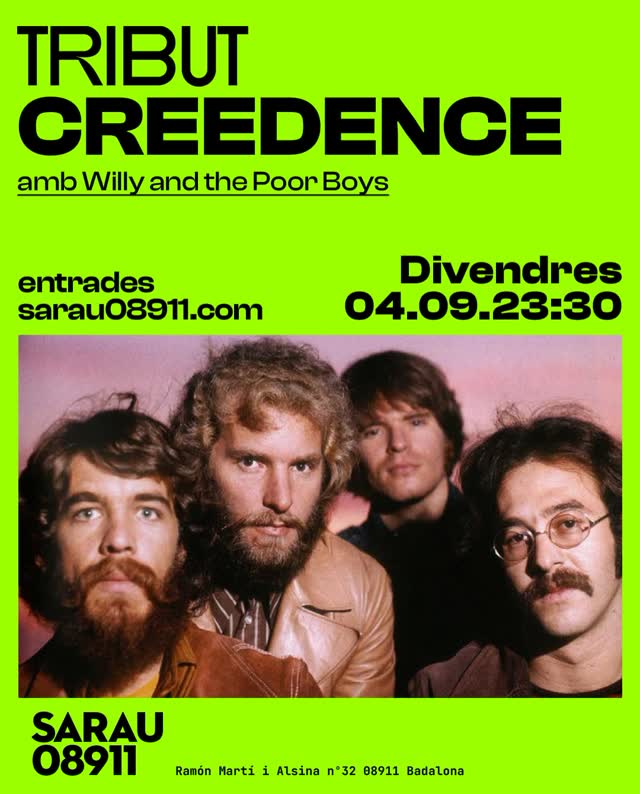 TRIBUT CREEDENCE amb Willy and the Poor Boys