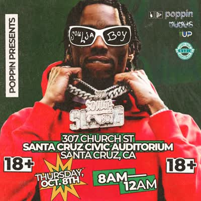 @souljaboy in Santa Cruz on October 8, 2026!