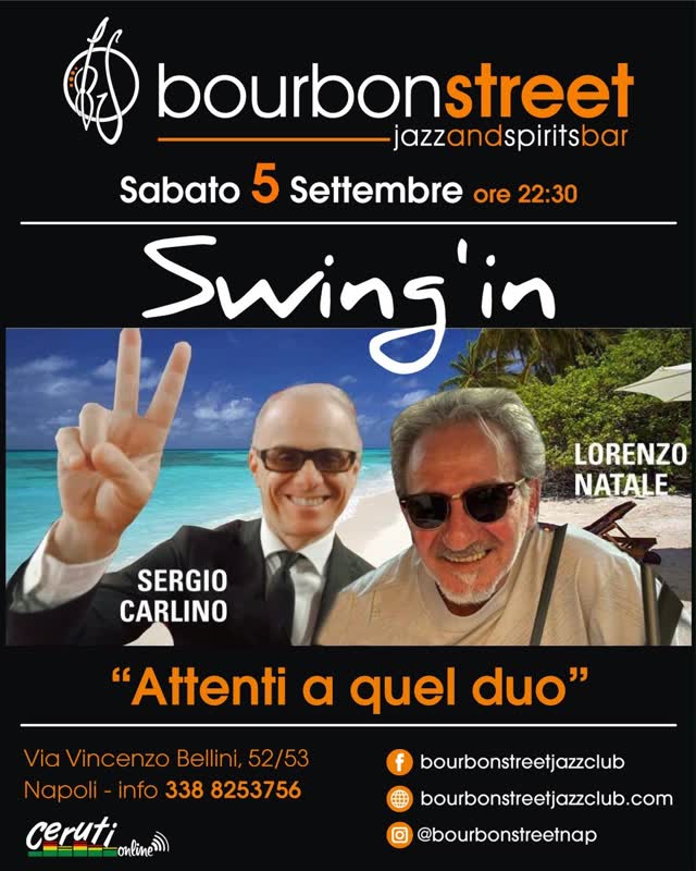 Sabato 5 Settembre LIVE❕ 🎶Swing’In🎶