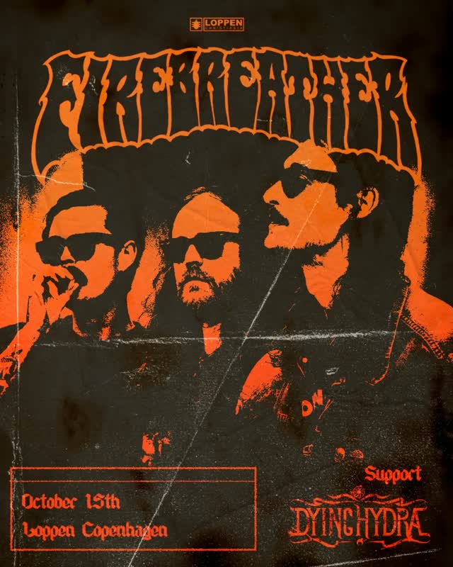 Apokalypsen rammer Loppen, når vi får besøg af det Gøteborg-baserede doom-band FIREBREATHER