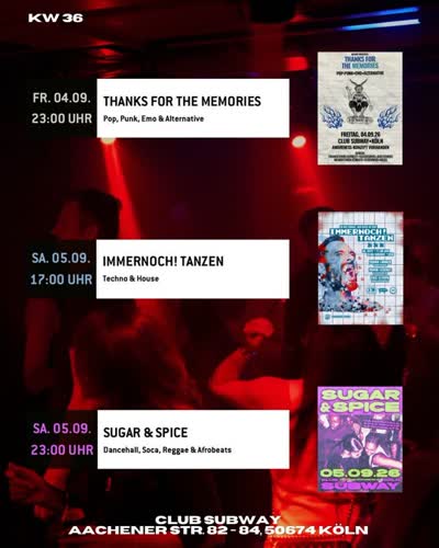 Diese Woche im Club Subway