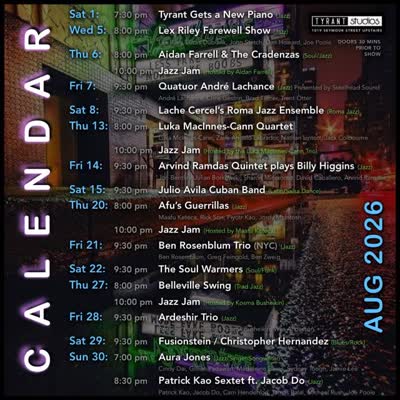 August Calendar! 🎶