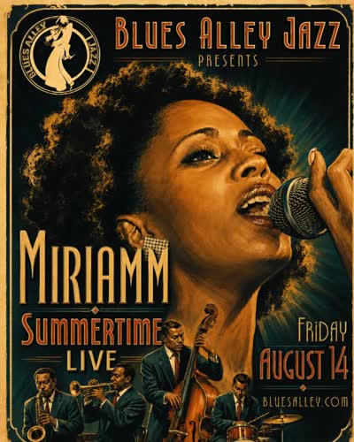 See you TONIGHT at 7 & 9:30pm! I’m super excited to bring Summertime to Blues Alley!!🎙️💛 Thank you for supporting LIVE music!