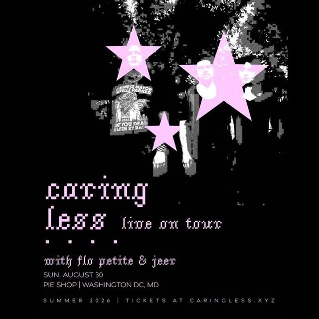 Tonight! @caringlessband with @flopetite + @jeer.band