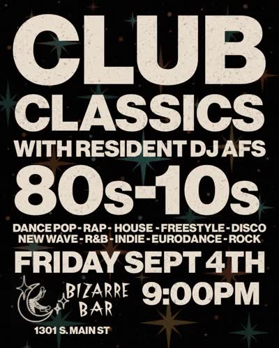Club Classics with Resident DJ AFS