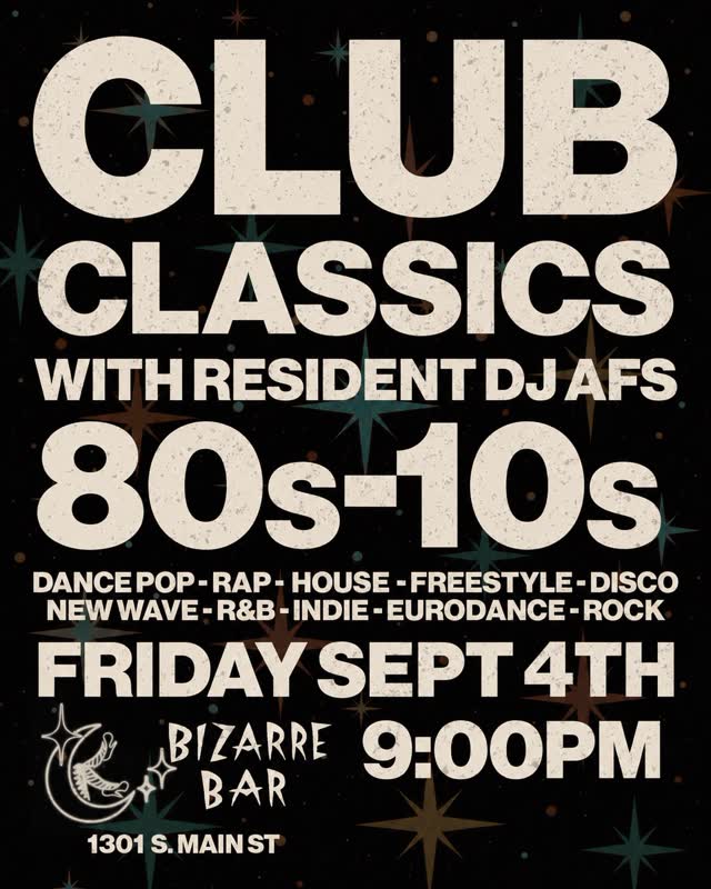 Club Classics with Resident DJ AFS