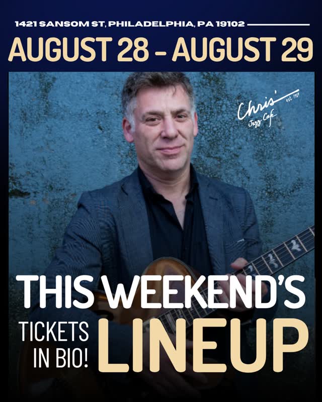 Peter Bernstein & his All-Star Quartet take over the stage this weekend followed by Oliver Mayman’s weekly Jam Session on Friday night and James Santangelo’s Late Night Jam on Saturday night