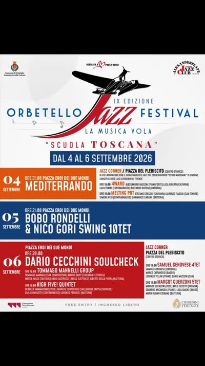IX Edizione dell’Orbetello Jazz Festival – “Scuola Toscana”