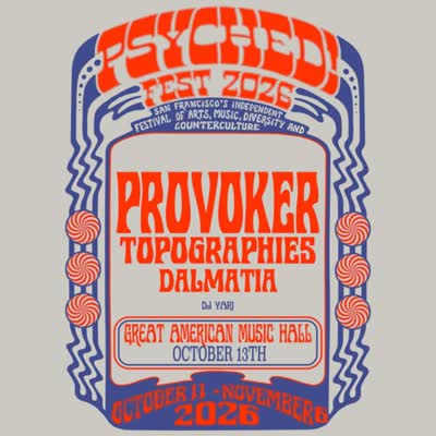 GAMH & Psyched! Fest 2026 presents Provoker, Topographies and Dalmatia