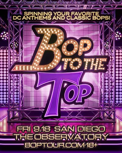@boptothetoptour is back for its 4th summer on friday, september 18th! Join us for a high-energy dance party playing all of your favorite bops!