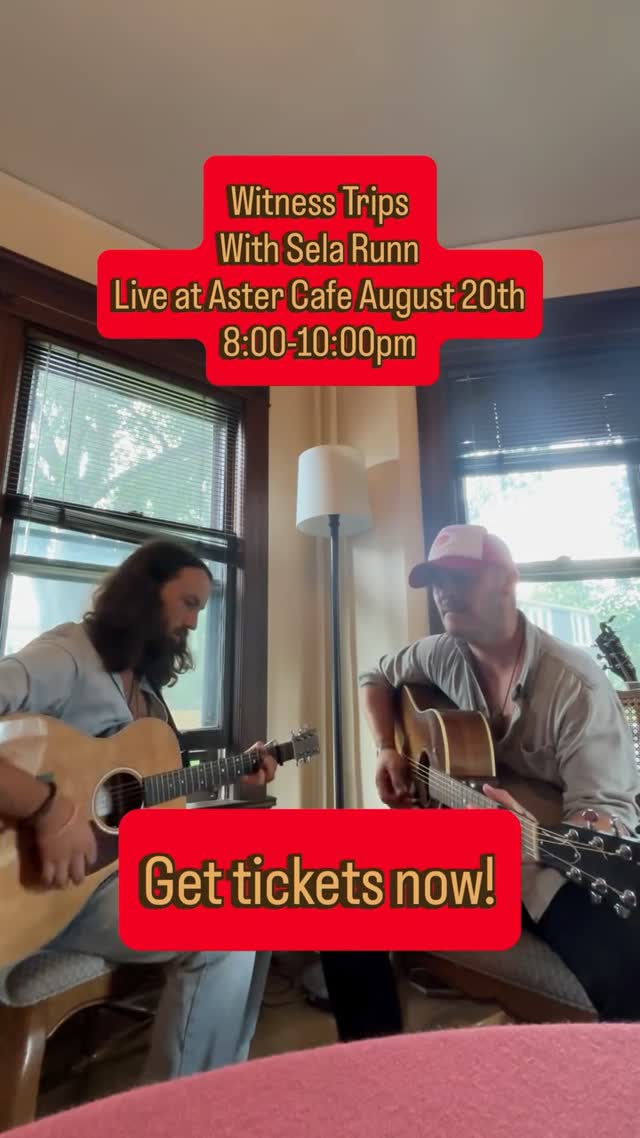 Get your tickets to see @selarunn and I @astercafe today!