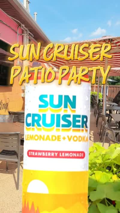Join us on the patio with Sun Cruiser for fun, samples, and good times!