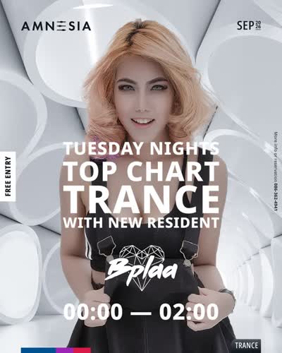 TUESDAY NIGHTS TOP CHART TRANCE WITH NEW RESIDENT Bplaa