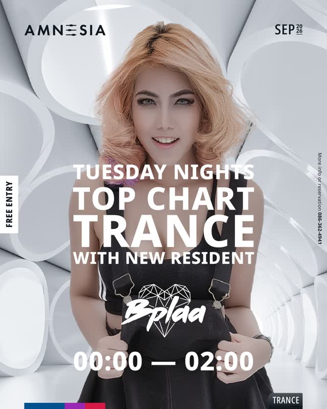 TUESDAY NIGHTS TOP CHART TRANCE WITH NEW RESIDENT Bplaa
