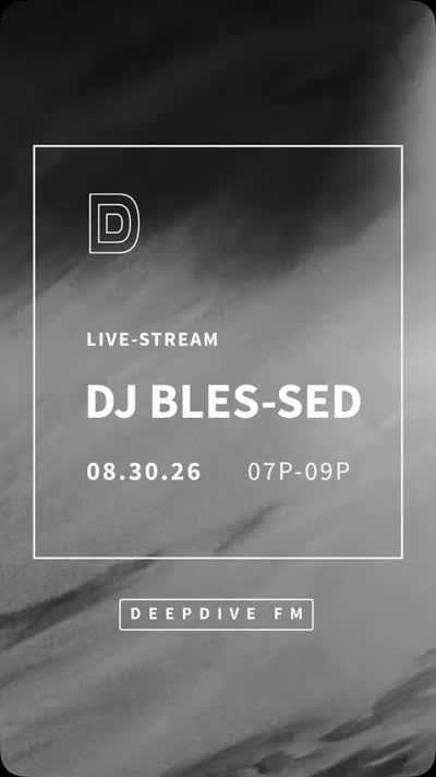 Peace ✨ Sunday at DEEPDIVE we welcome @dj_bles_sed _ live-streaming from 7P-9P / As always, join us at DD or watch from our Mixcloud page, link in our linktree