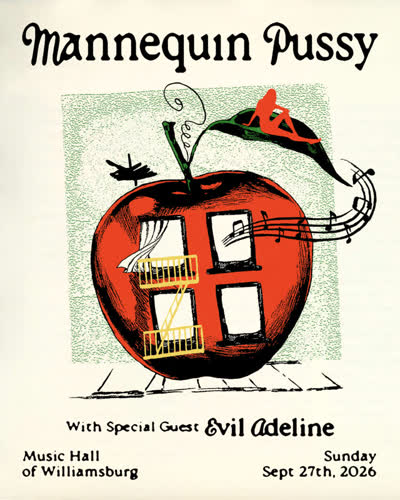 JUST ANNOUNCED: @mannequinpussy: One Night Only at Music Hall of Williamsburg on September 27th.