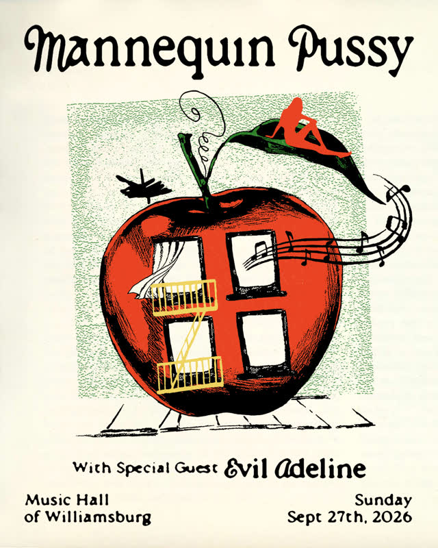 JUST ANNOUNCED: @mannequinpussy: One Night Only at Music Hall of Williamsburg on September 27th.